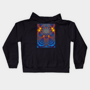 Kaleidoscope Fractal Beam Portrait Kids Hoodie